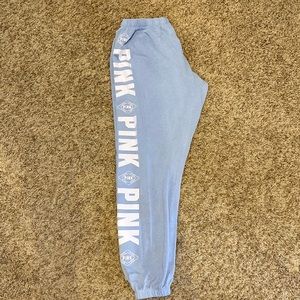 Victoria Secret Pink Baby Blue Sweat Joggers
